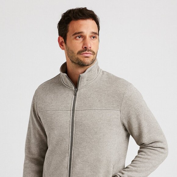 Field & Stream Heather Gray Full Zip Fleece Lightweight Outdoor Jacket Men’s M - Picture 15 of 15